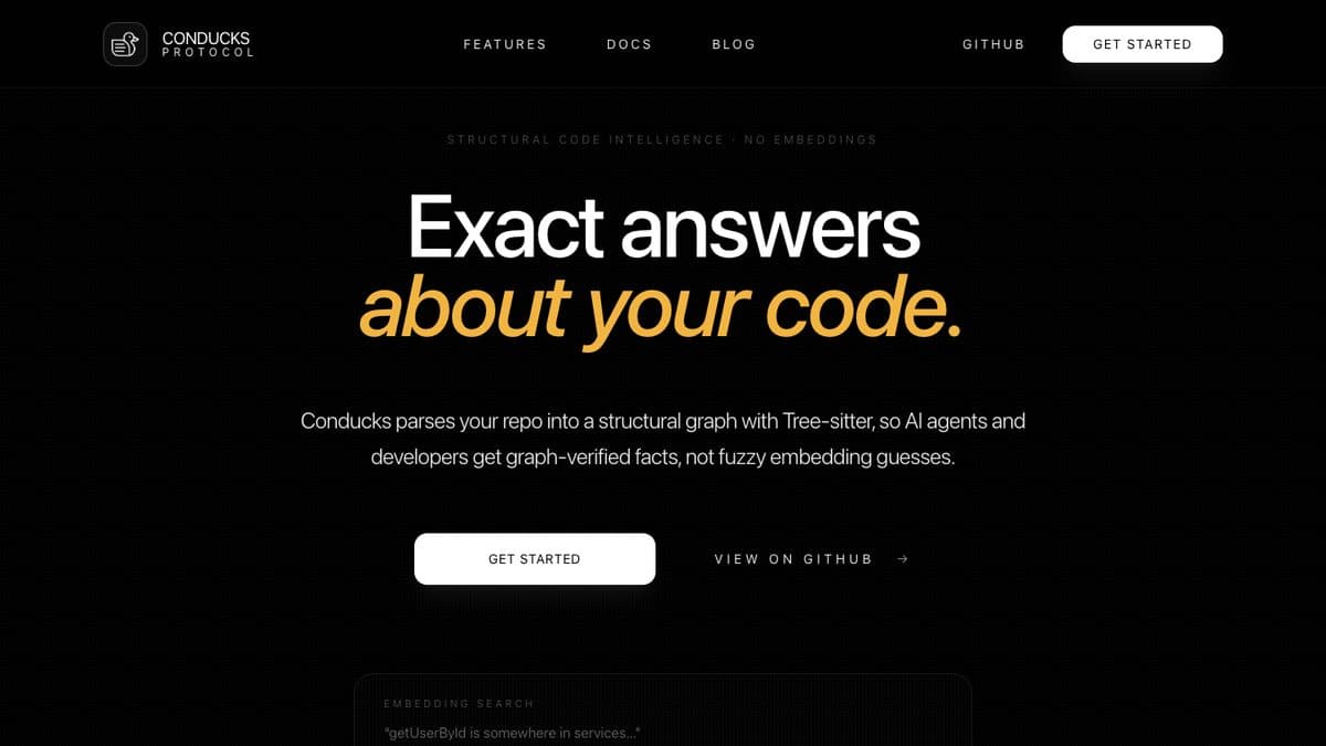 The home page of Conducks